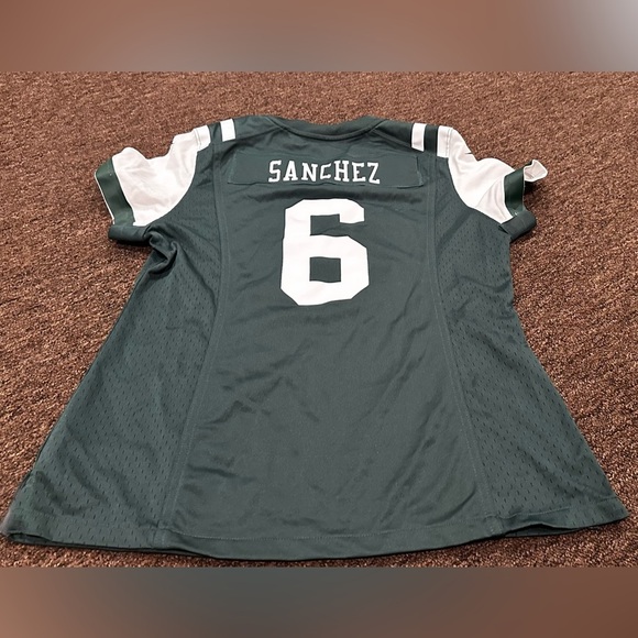 Nike Jersey Womens M New York Jets #6 Mark Sanchez Green On Field NFL - Picture 6 of 6